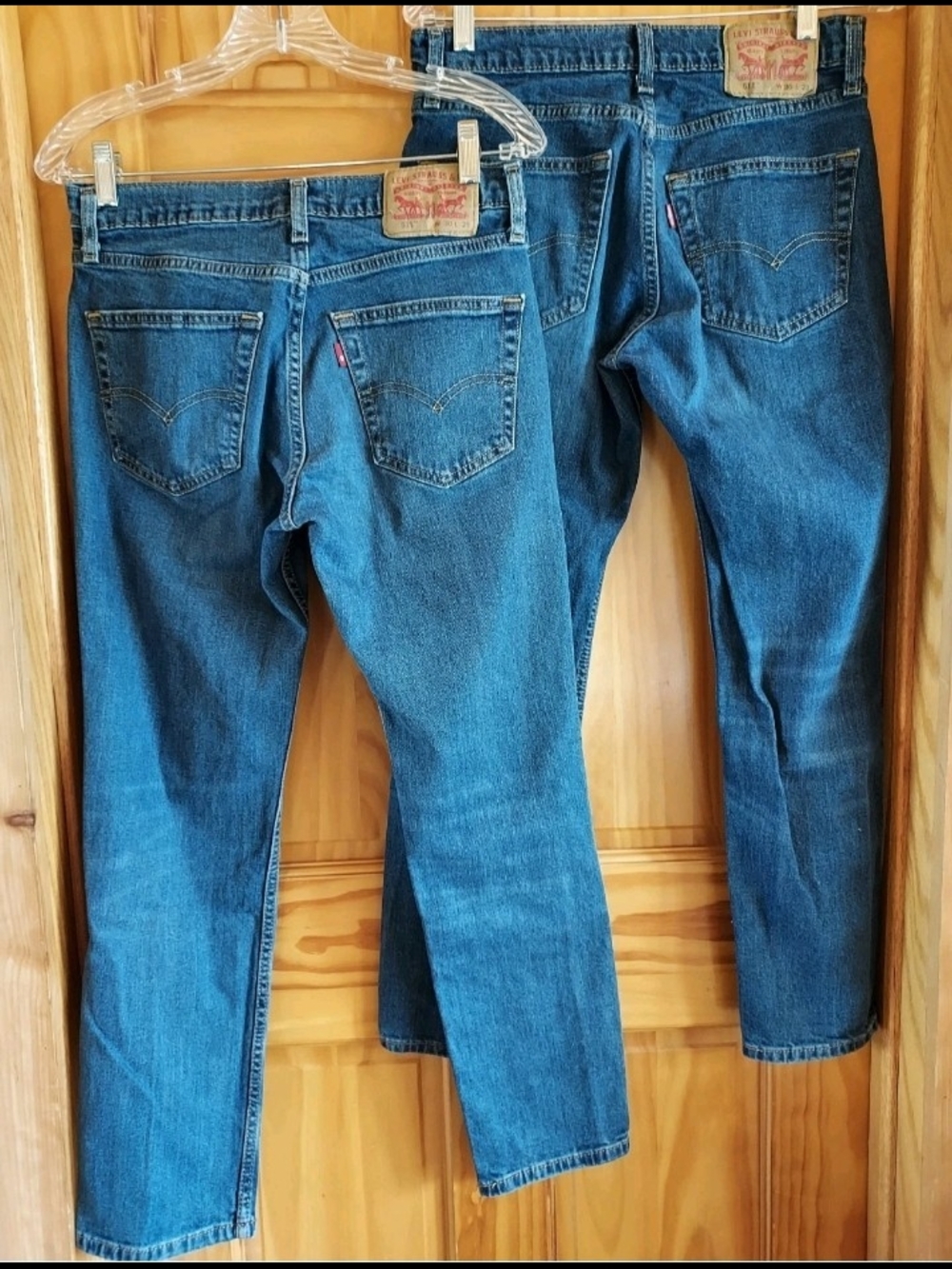 Levis 511 Jeans Men's 29 x 30 Medium Wash Straight Stretch 2 Pair GUC